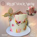 Mothers Day Floral Canvas Cake