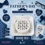 DAD Father's Day Bento Cake – Mini Father's Day Cake for Dad in Islamabad and Rawalpindi