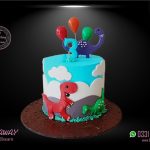 Dino Theme Cake