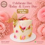 Mothers Day Floral Canvas Cake