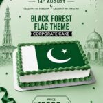 Black Forest Flag Theme - Corporate Cake