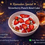 Strawberry Punch Bowl Cake